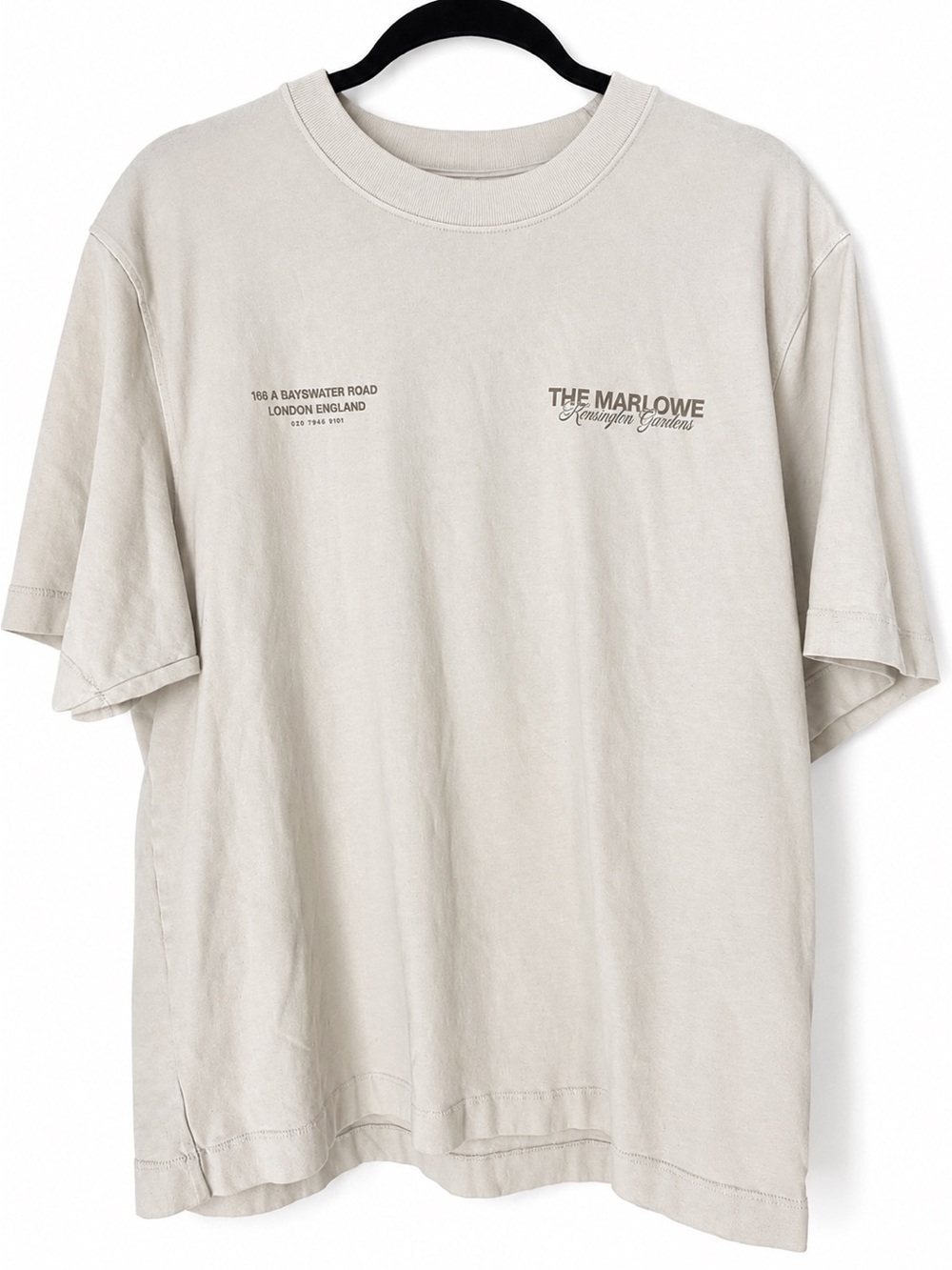 Abercrombie & Fitch Marlowe Kensington Gardens Heavyweight Graphic Tee Cream M